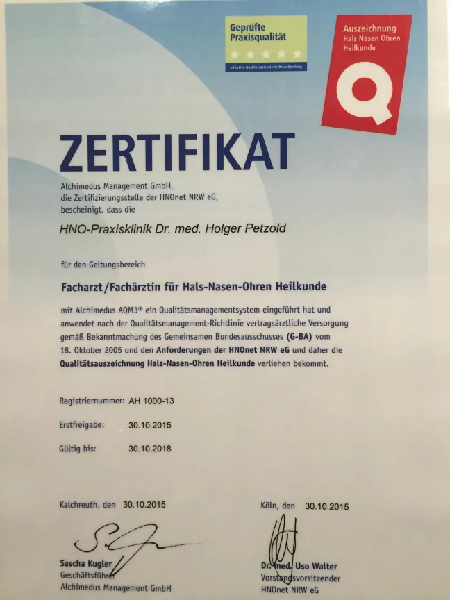 QM-Zertifikat AQM3